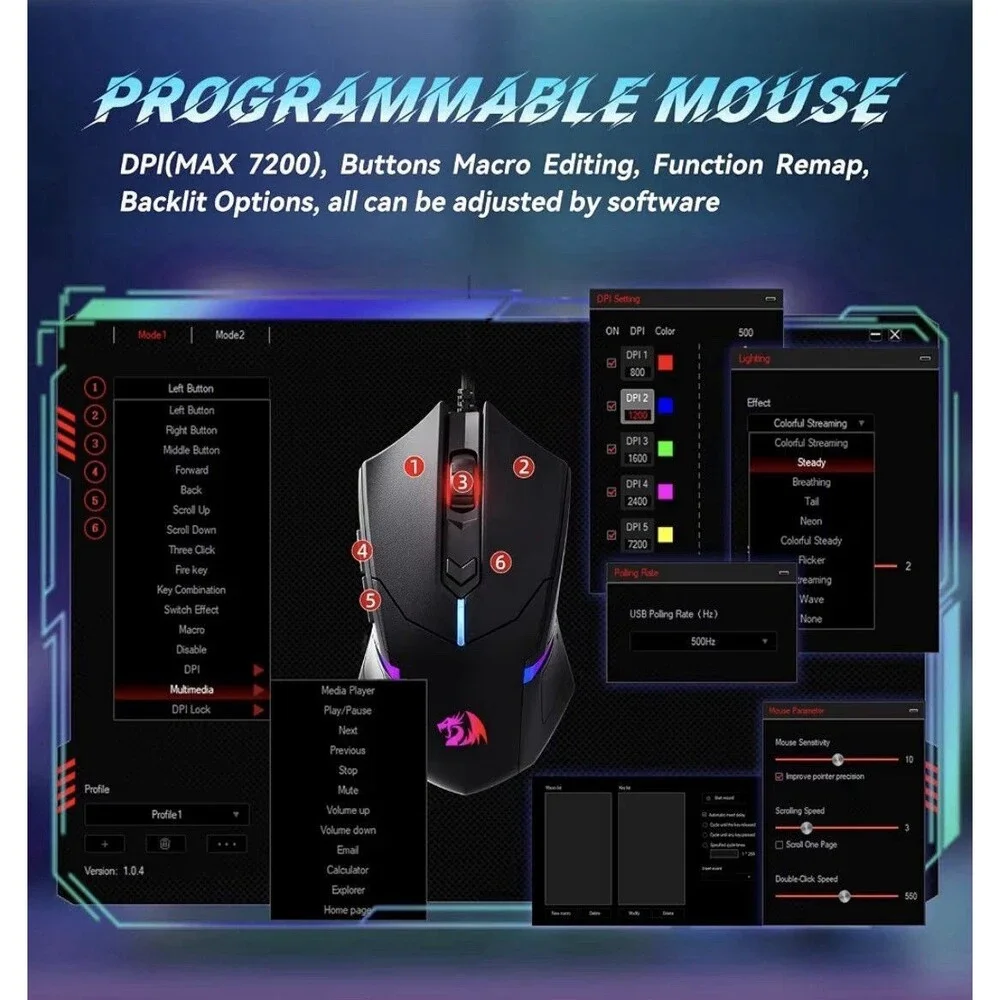 Redragon mouse version record